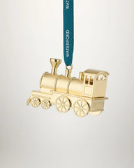 Christmas Golden Steam Train Golden Ornament
