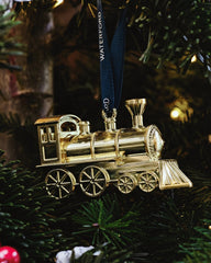 Christmas Golden Steam Train Golden Ornament