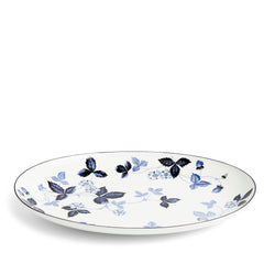 Wild Strawberry Inky Blue Oval Serving Plate
