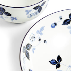 Wild Strawberry Inky Blue Dinnerware 8 Piece Set