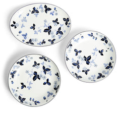 Wild Strawberry Inky Blue Dinnerware 15 Piece Set