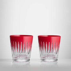 New Year Tumblers Firework, Set of 2, Red