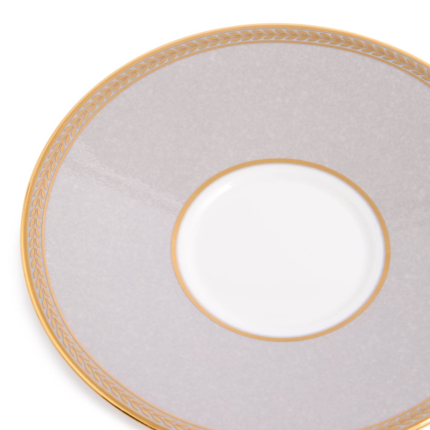 Renaissance Grey Teacup Saucer Set of 2