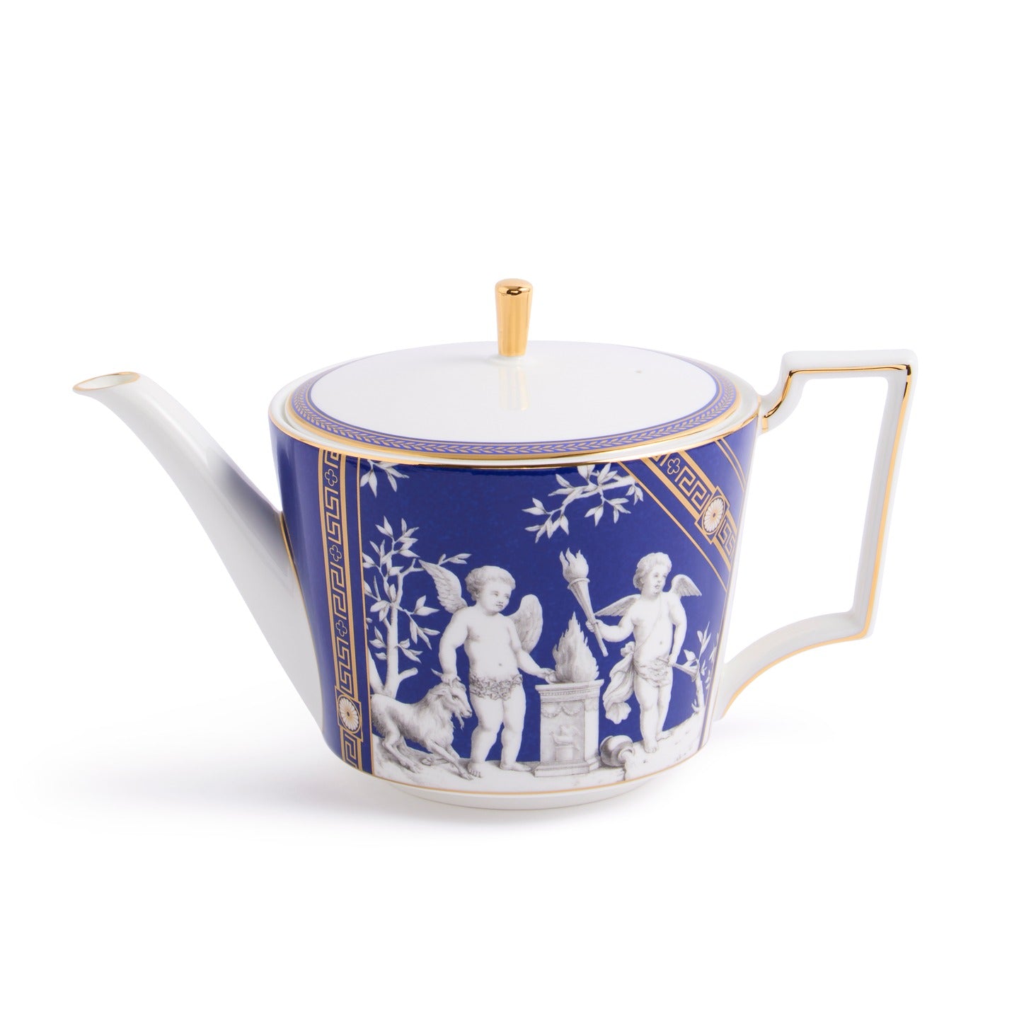 Renaissance Gold Teapot and Teacup Saucer Set of 2