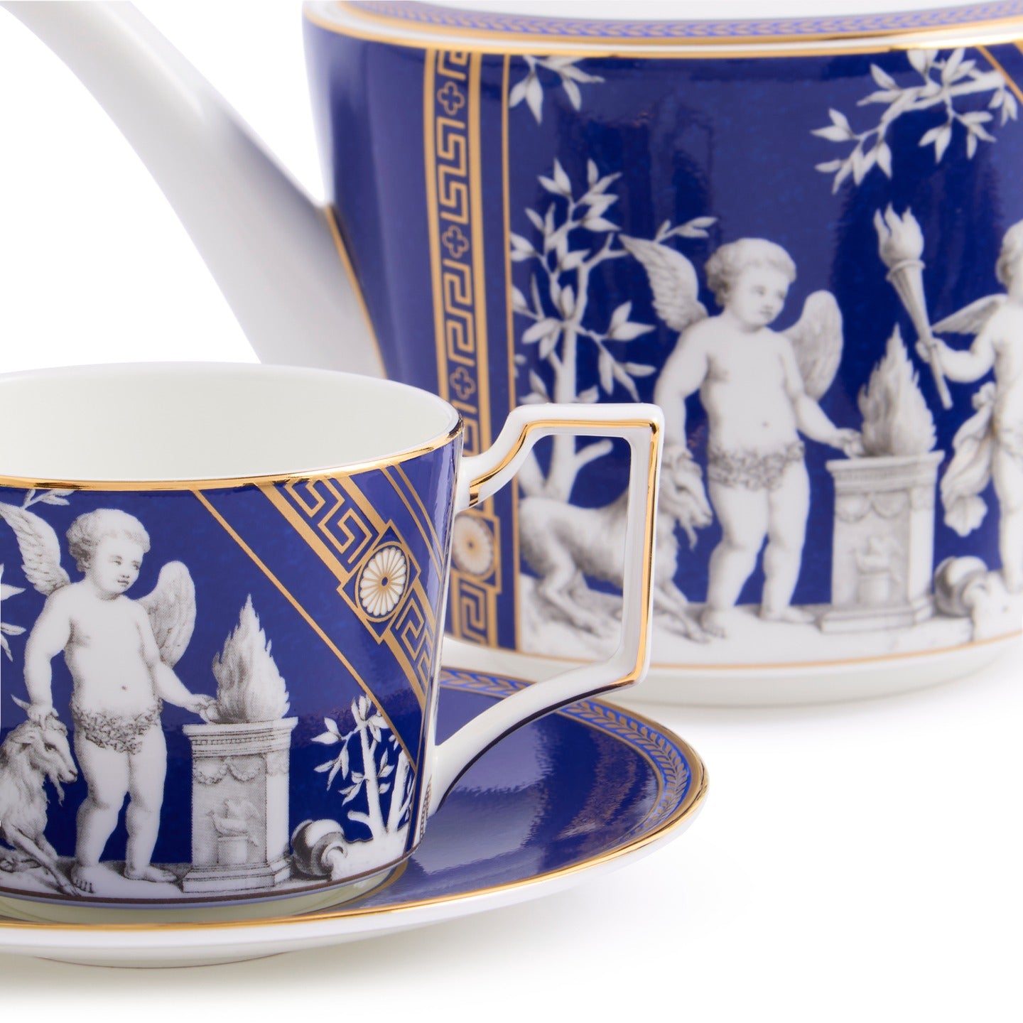 Renaissance Gold Teacup Saucer Set of 2
