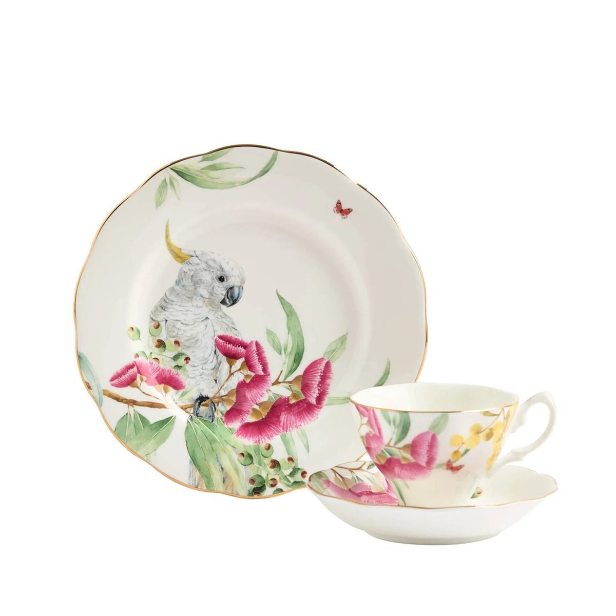 Royal Albert Miranda Kerr Australiana Teacup Saucer Plate 3PCS