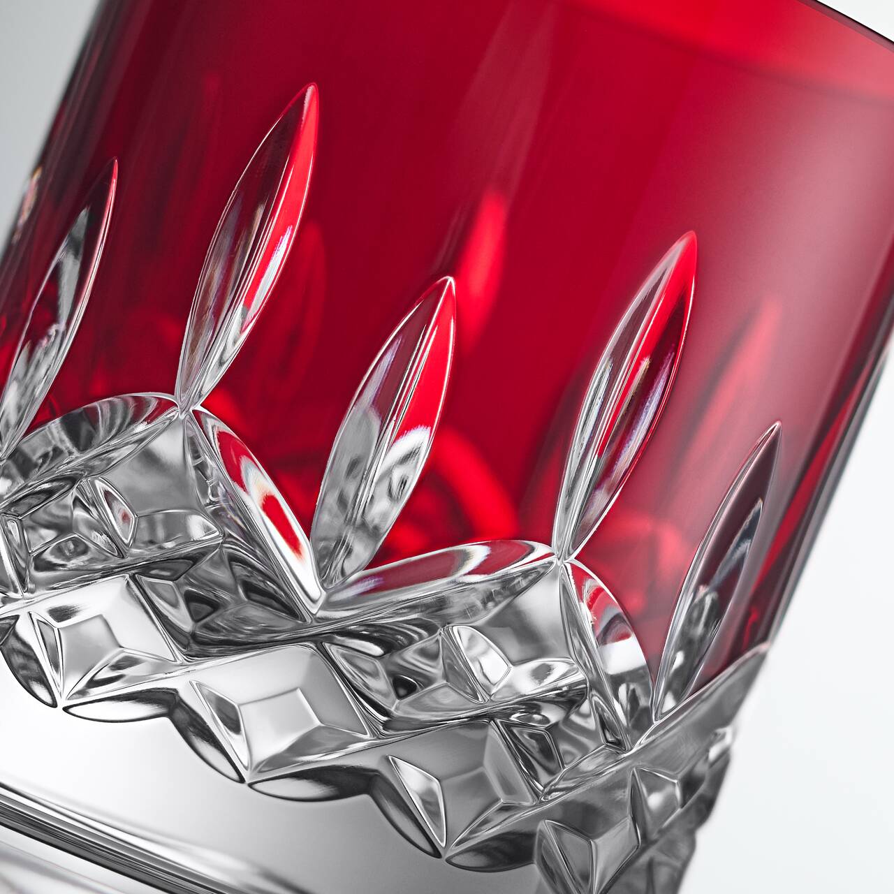 Lismore Red Tumbler Straight 180ml 6oz Set of 2