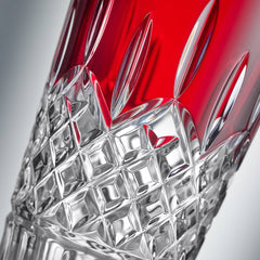 Lismore Red Vase 10in