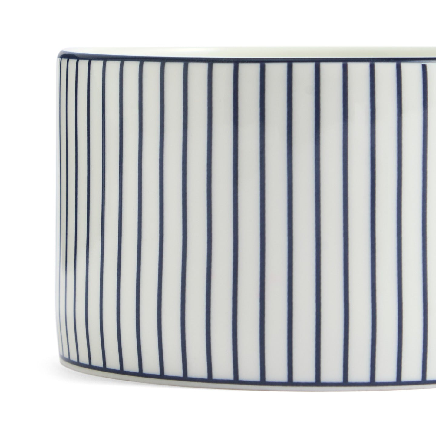 Gio Pinstripe Teacup & Saucer White