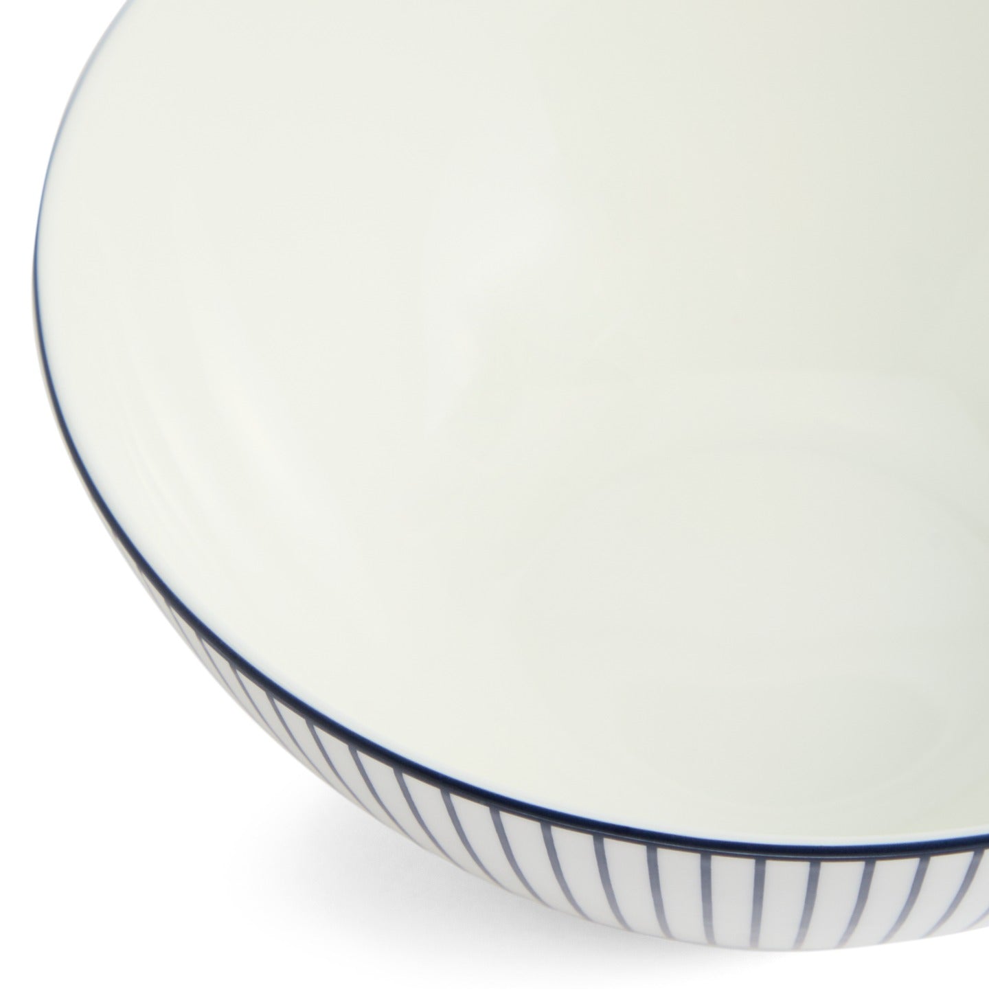 Gio Pinstripe Cereal Bowl White