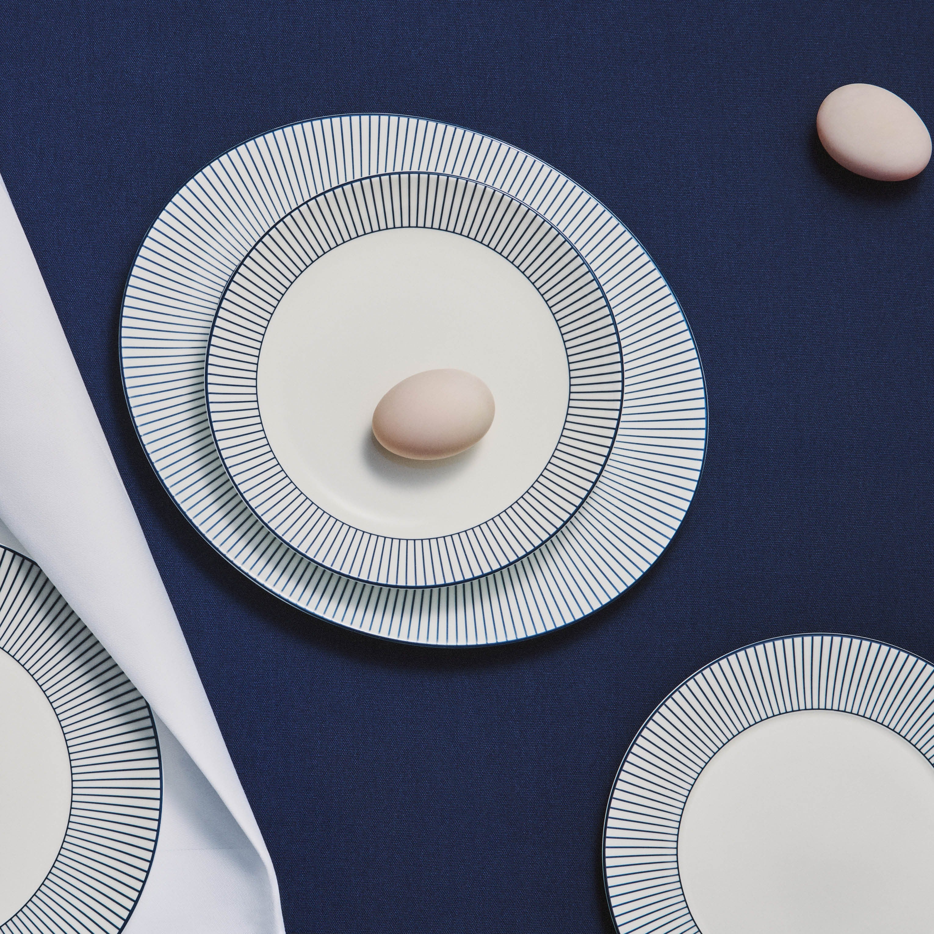 Gio Pinstripe Side Plate White