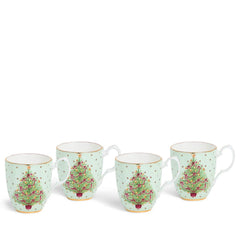 Royal Albert Old Country Roses Christmas Mug Set of 4