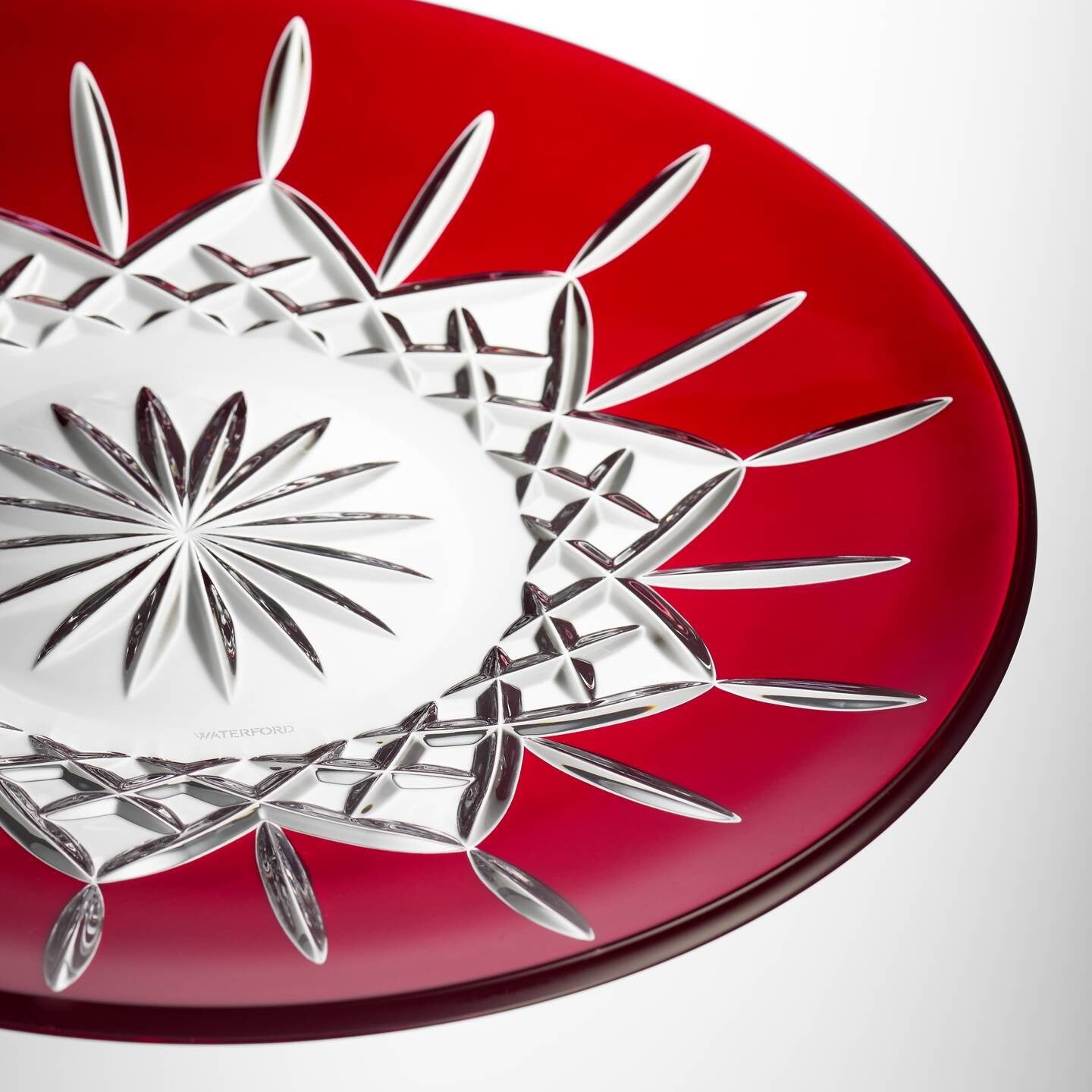 Lismore Red Decorative Plate, 12in