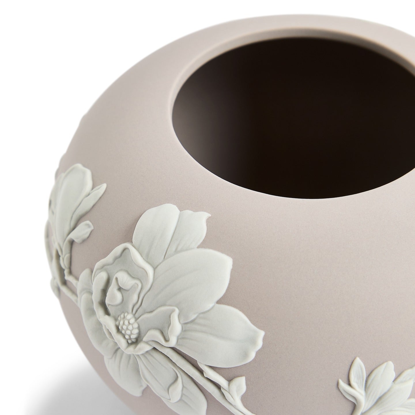 Magnolia Blossom Rose Vase Mink