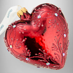 Holiday Heirlooms Red Heart Ornament