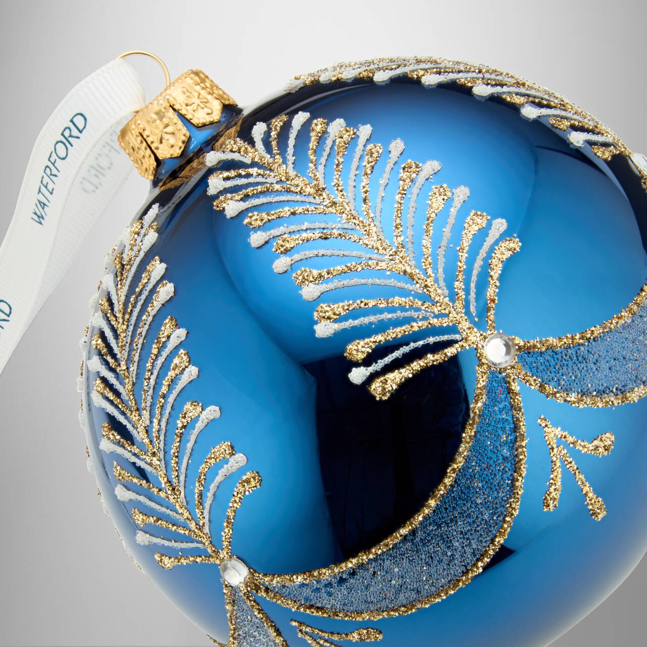 Holiday Heirlooms Blue Bauble Ornament