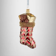Holiday Heirlooms Red Stocking Ornament