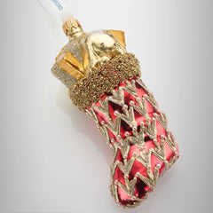 Holiday Heirlooms Red Stocking Ornament