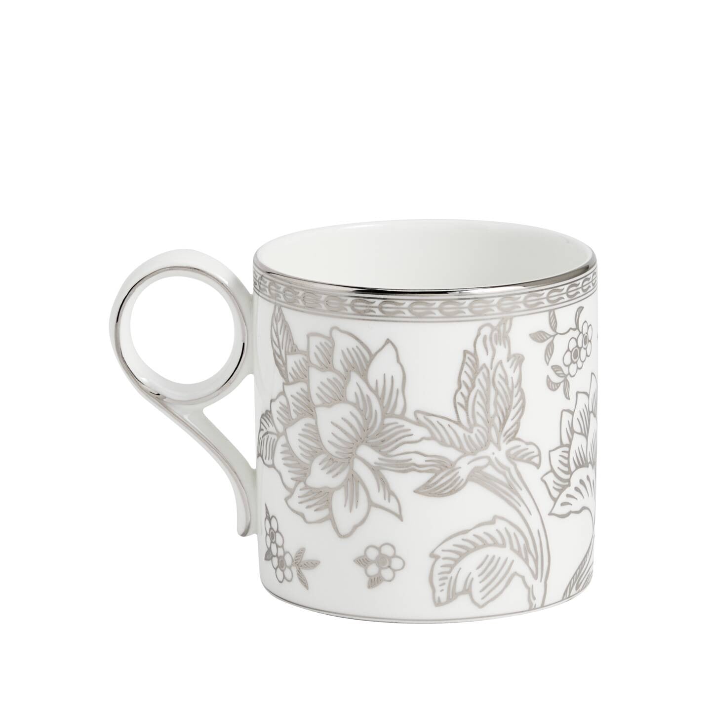 Silver Tonquin Mug 9.1 Oz White / Silver
