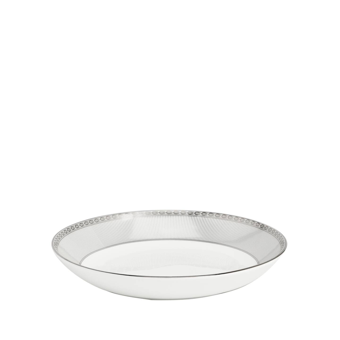 Silver Tonquin Deep Plate 8.6in