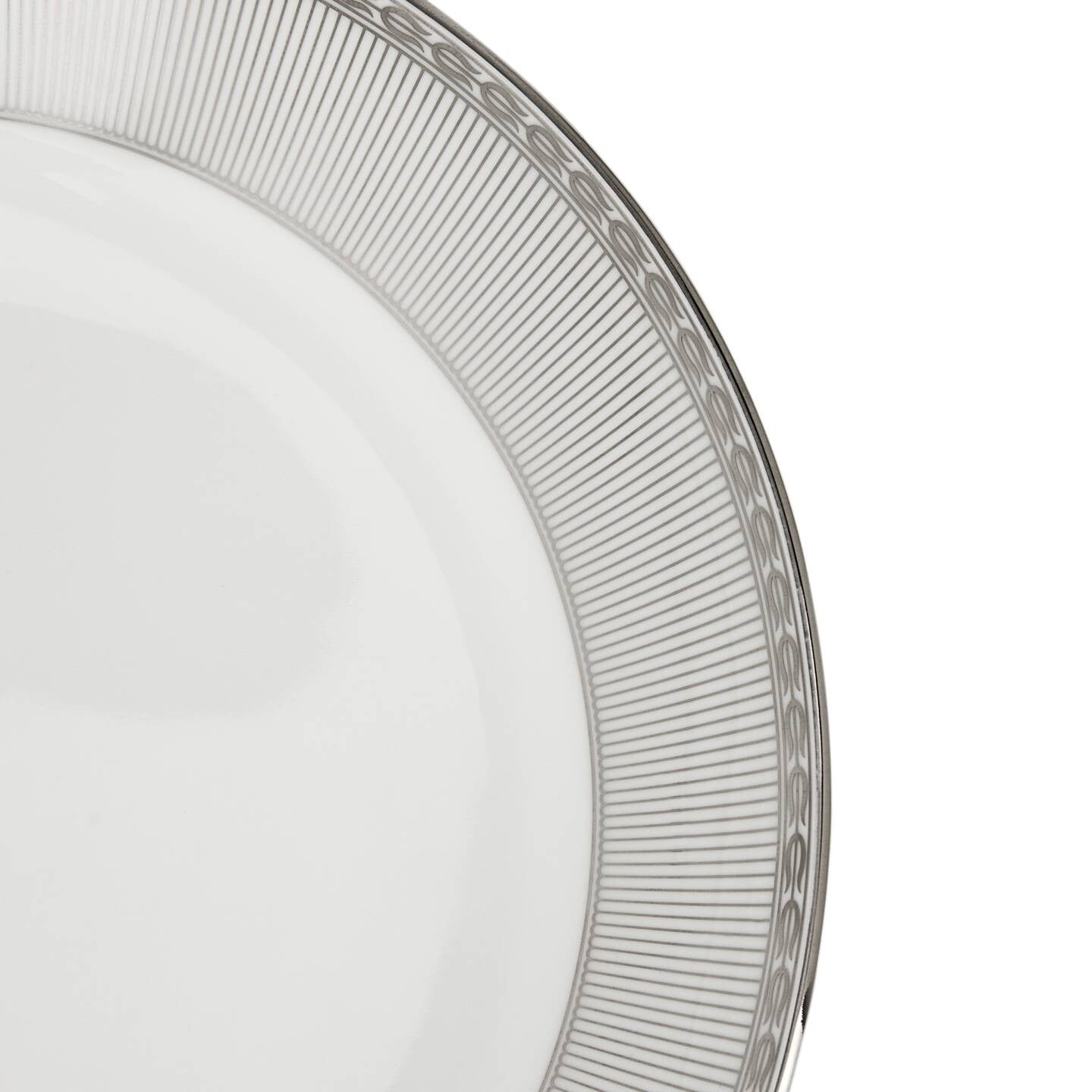 Silver Tonquin Deep Plate 8.6in