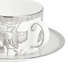 Silver Tonquin Teacup Saucer 5.9oz