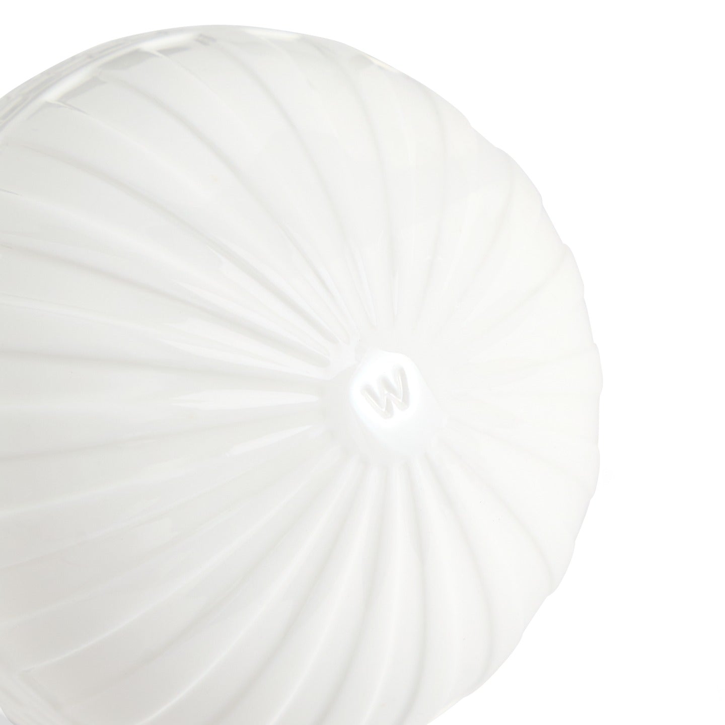 Festive Fluted Ornament White