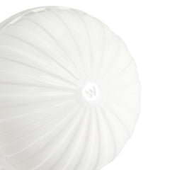 Festive Fluted Ornament White