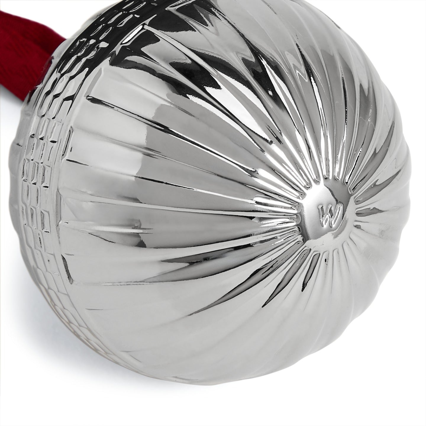 Festive Fluted Ornament Silver