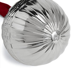 Festive Fluted Ornament Silver