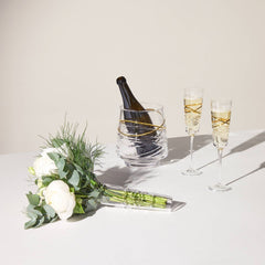 Mastercraft Aran Gilded Flute, 9oz, Set of 2