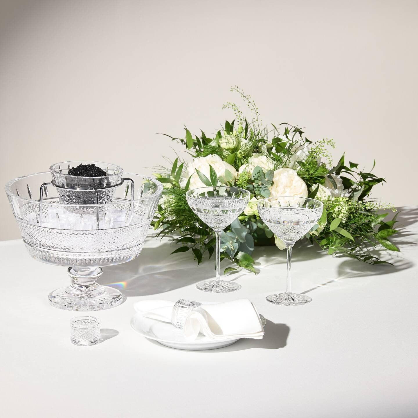Mastercraft Irish Lace Caviar Set, 10.5in, Set of 2