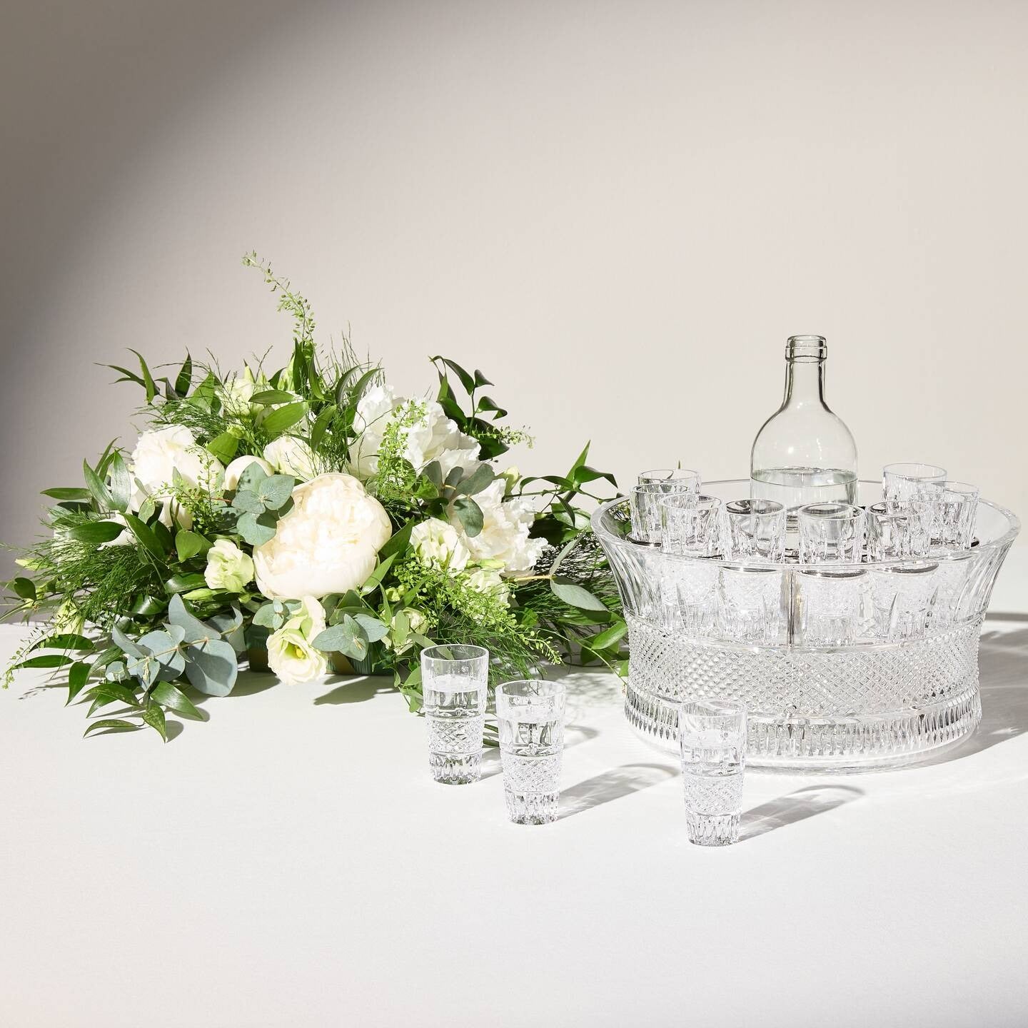 Mastercraft Irish Lace Vodka Centerpiece, Set of 13