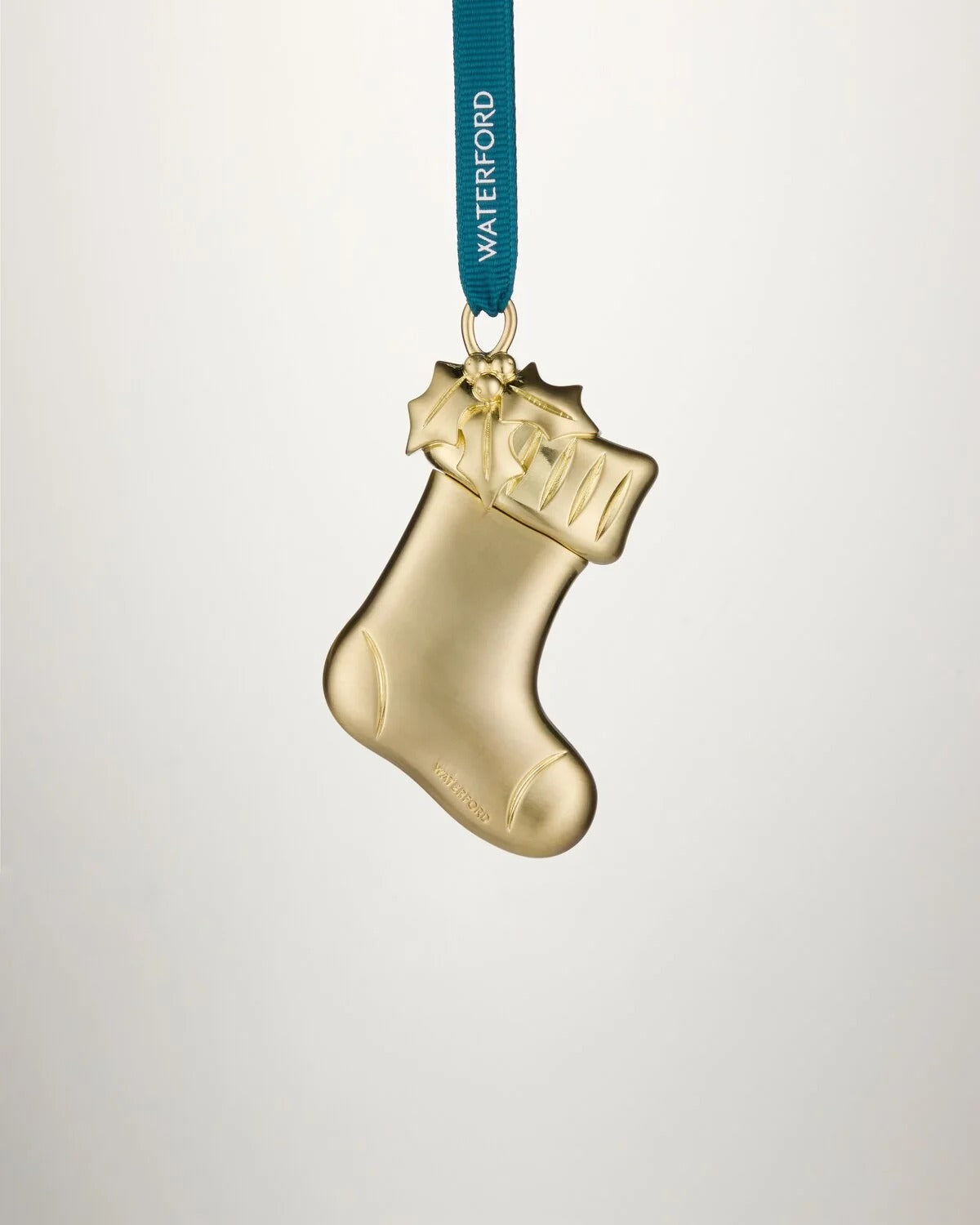Christmas Golden Stocking Golden Ornament