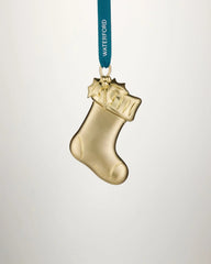 Christmas Golden Stocking Golden Ornament