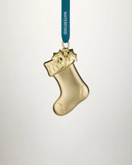 Christmas Golden Stocking Golden Ornament