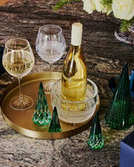 Crystal Christmas Standing Trees Green, Set of 3