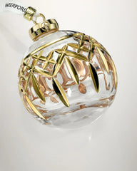 Lismore Bauble Gilded Crystal Christmas Ornament