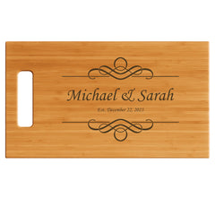 11x17 Bamboo Cutting Board with Handle