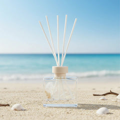 Reed Diffuser White Preserved Flower with Pearl and Shell - Lily of the Valley