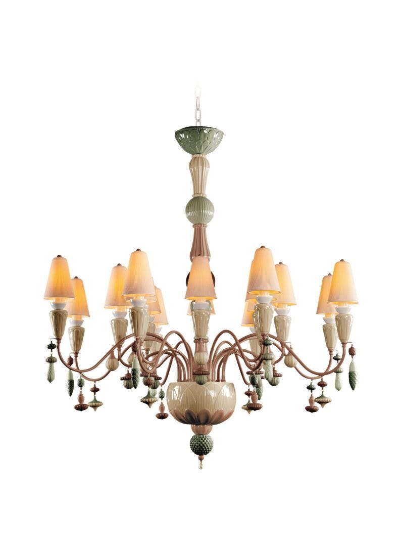 Ivy And Seed 16 Lights Chandelier, Medium Flat Model, Spices (US)