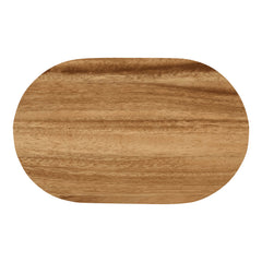 12 1/2 x 8 Acacia Wood/Slate Oval Cheese Set with Two Tools