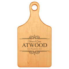 13 1/2 x 7 Maple Paddle Shaped Cutting Board