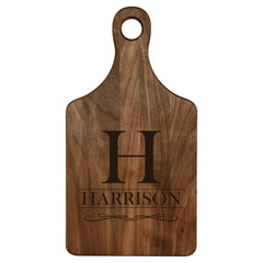 13 1/2 x 7 Walnut Paddle Shape Cutting Board