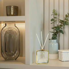 Gold Framed Square Shaped Diffuser, "Lily of the Valley" Scent