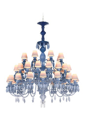 Belle De Nuit 40 Lights Chandelier. Blue (us)