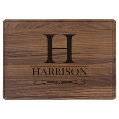 14x10 Walnut Cutting Board with Drip Ring