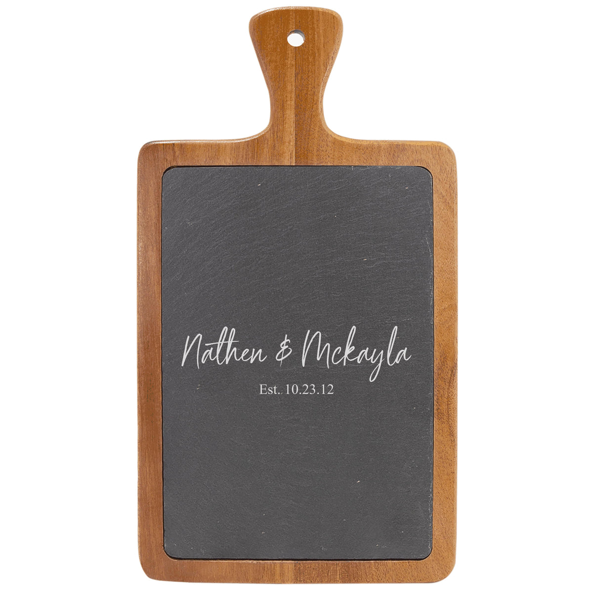 14x7 Acacia Wood/Slate Cutting Board