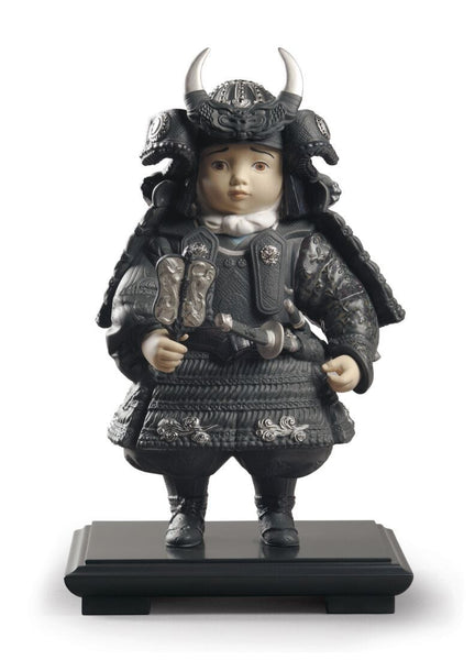 Warrior Boy Figurine. Silver Lustre. Limited Edition