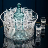 Lismore Diamond 12in Bowl Vodka Chill Set